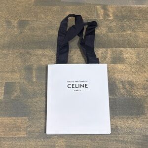 Celine White and Black Parfumerie Tote